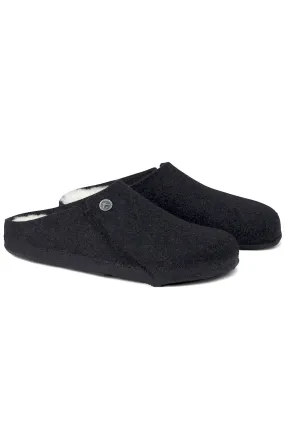 (1015090) Zermatt Shearling Wool Felt Slippers   Anthracite