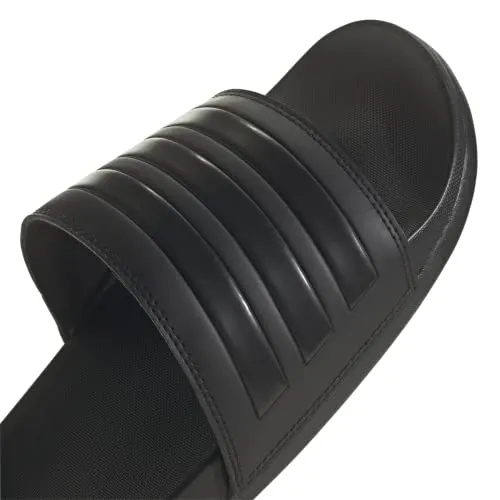 adidas Adult Adilette Comfort Slides Core Black/Core Black/Core Black 7