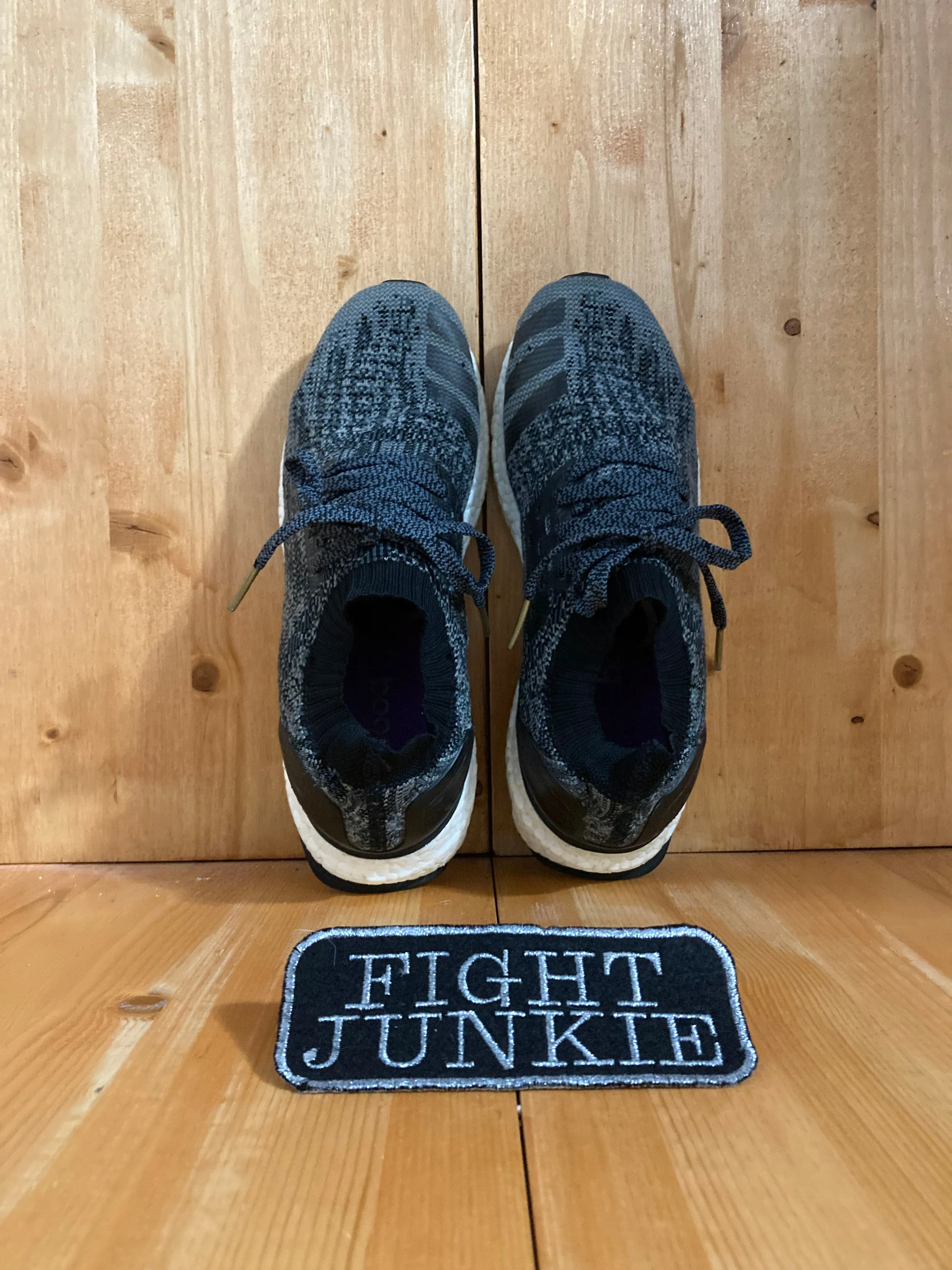 ADIDAS ULTRA BOOST UNCAGED Women Size 9 Mesh Running Training Shoes Sneakers Black & Gray BB3904