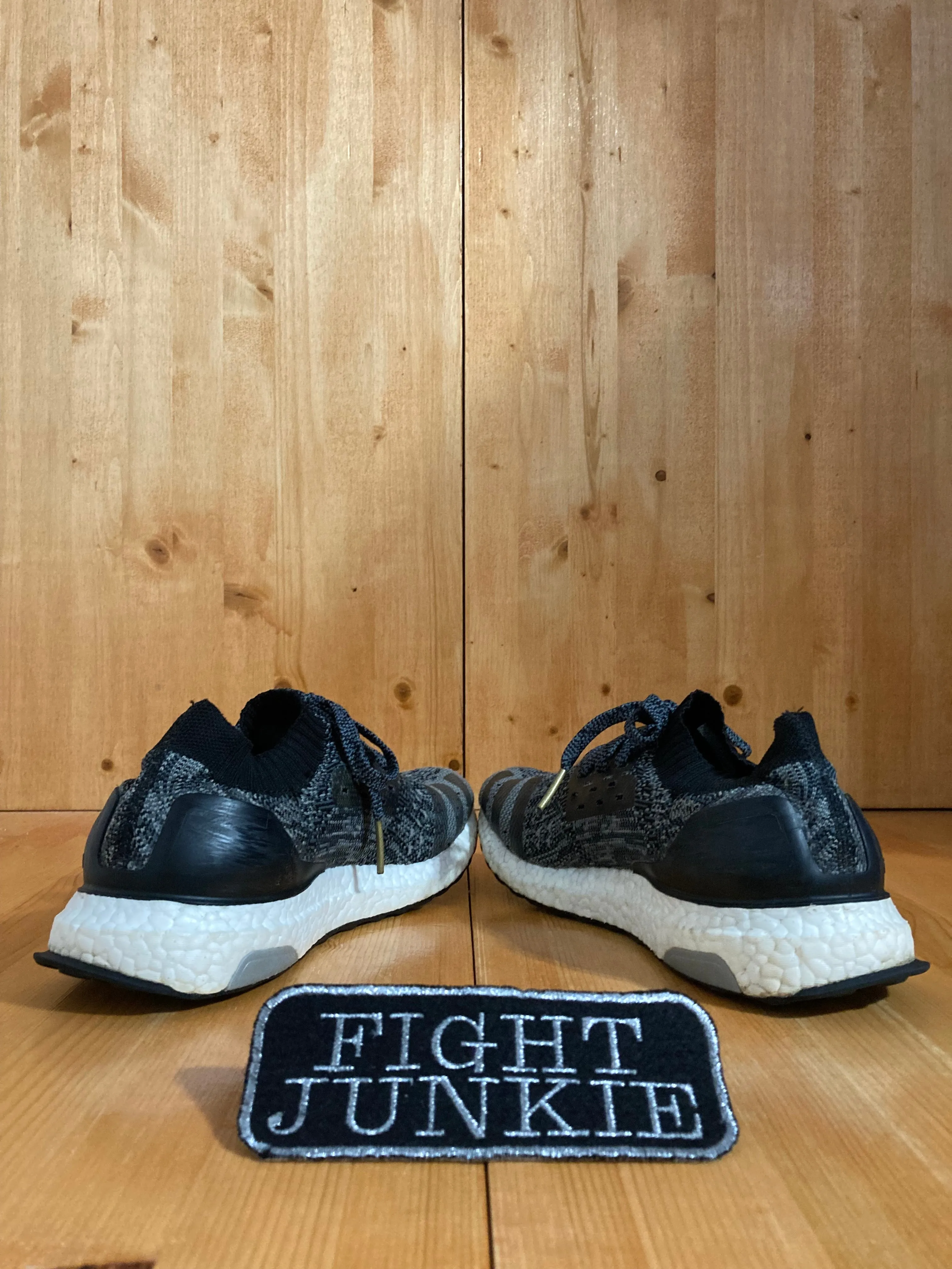 ADIDAS ULTRA BOOST UNCAGED Women Size 9 Mesh Running Training Shoes Sneakers Black & Gray BB3904