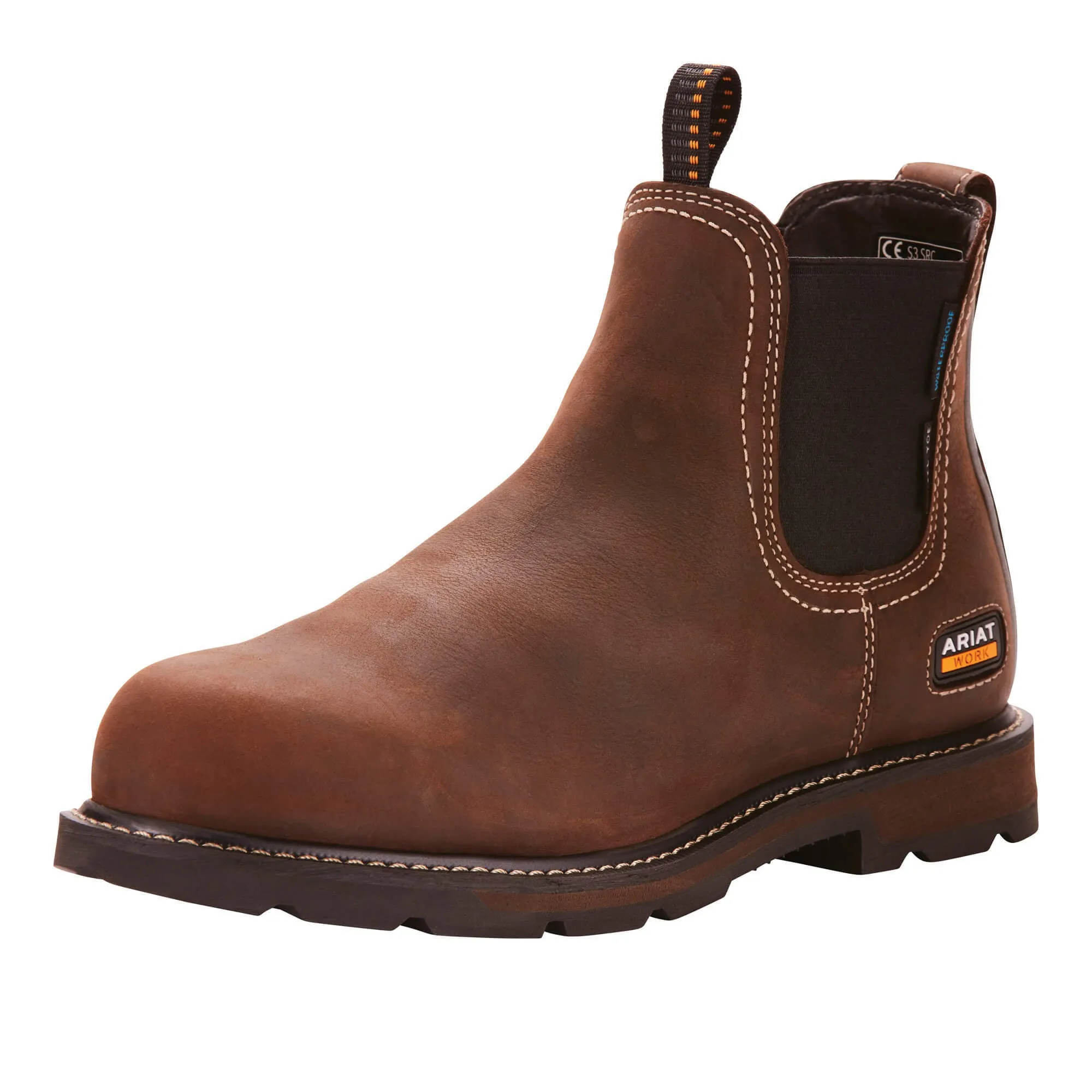 Ariat Men's Groundbreaker Chelsea Waterproof Steel Toe Work Boot