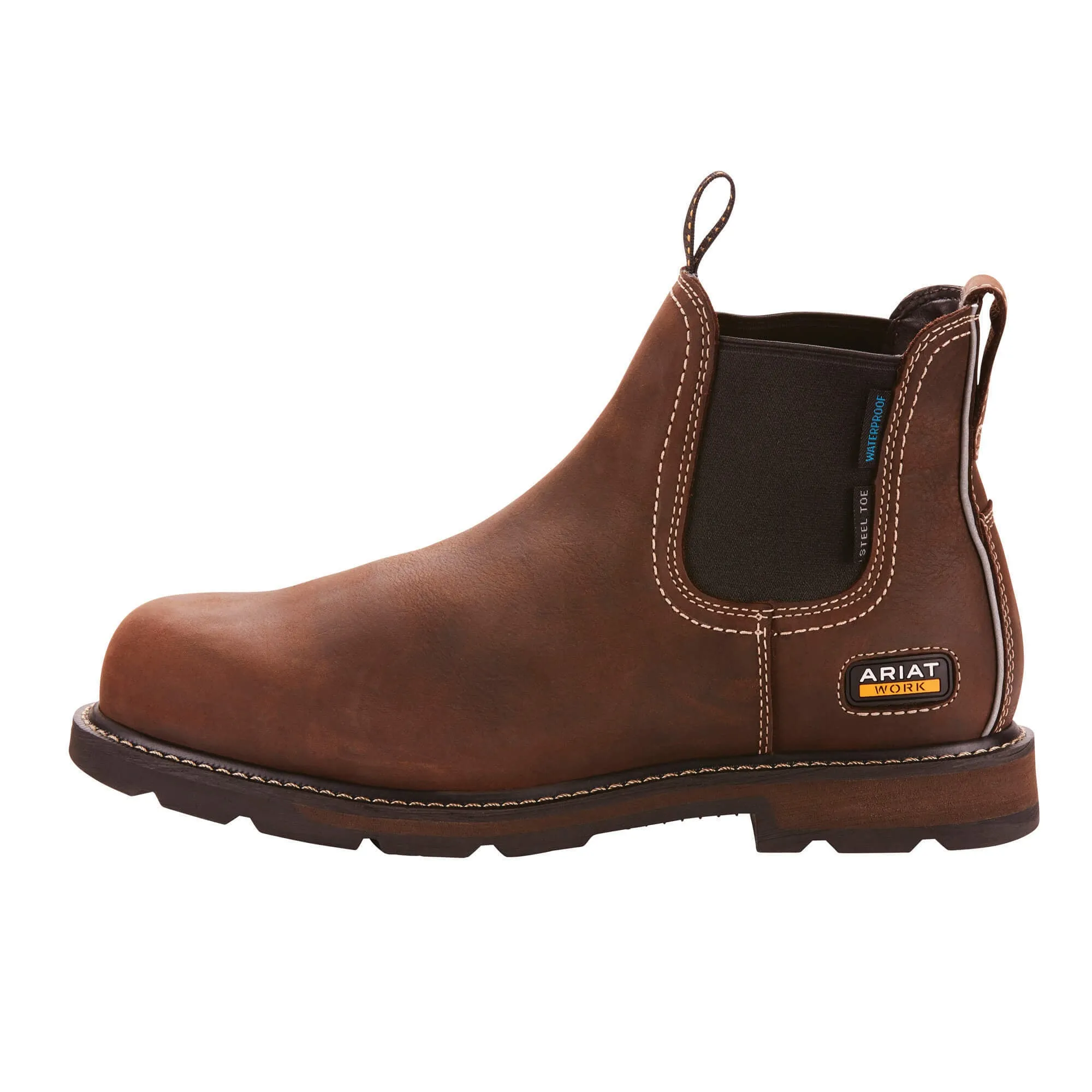 Ariat Men's Groundbreaker Chelsea Waterproof Steel Toe Work Boot