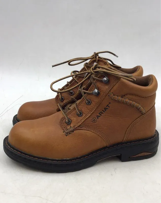 Ariat Women's Brown Leather Composite Toe Combat Boots - Size 6