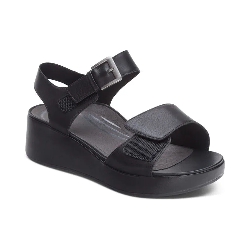 Ariel Adjustable Quarter Strap Wedge