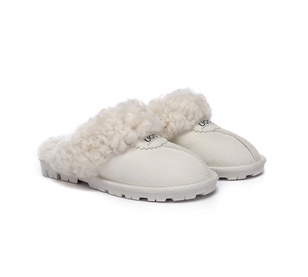 AUSTRALIAN SHEPHERD® UGG Slipper Double Faced Sheepskin Waffle Curly