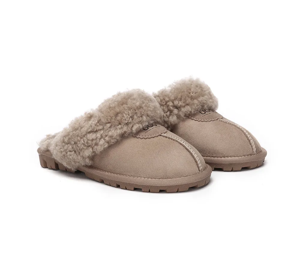AUSTRALIAN SHEPHERD® UGG Slipper Double Faced Sheepskin Waffle Curly