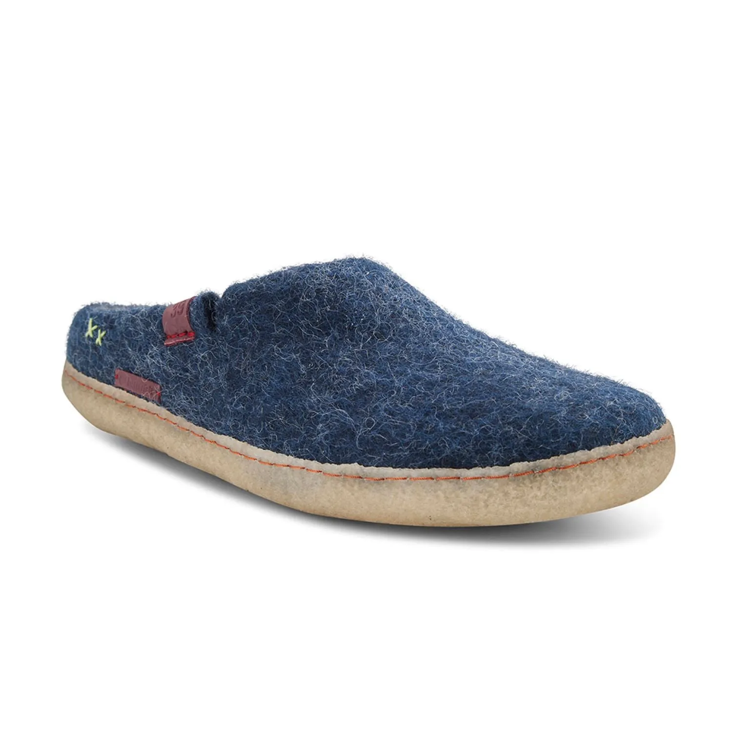 BF1-501 Classic Slipper "Navy Blue with Rubber Sole"