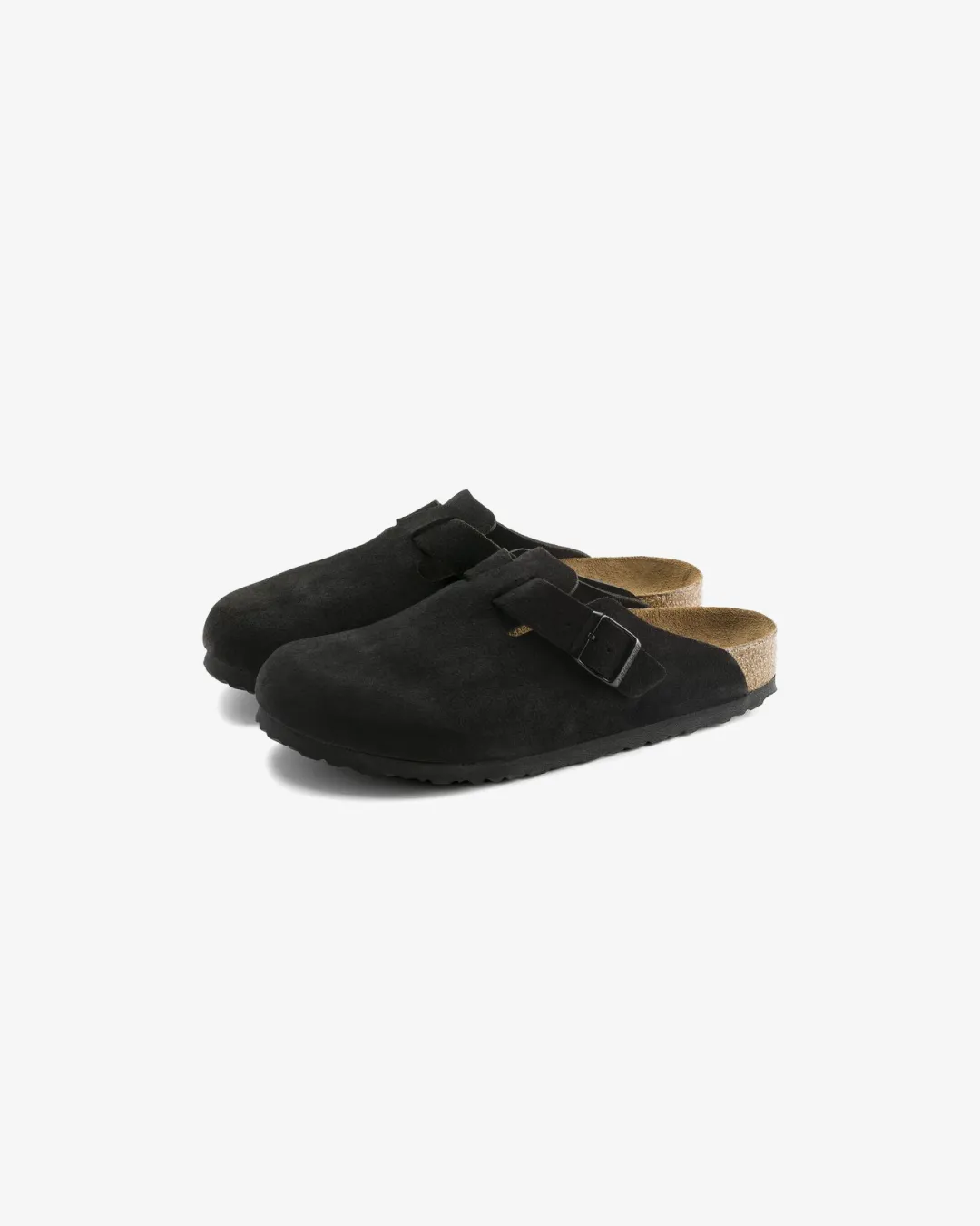 Birkenstock Boston Leather "Black" slippers