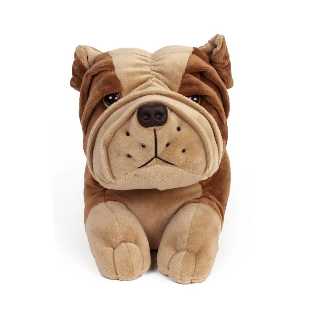 Bulldog Novelty Slippers JulesRoche Plush Snug Non-Slip