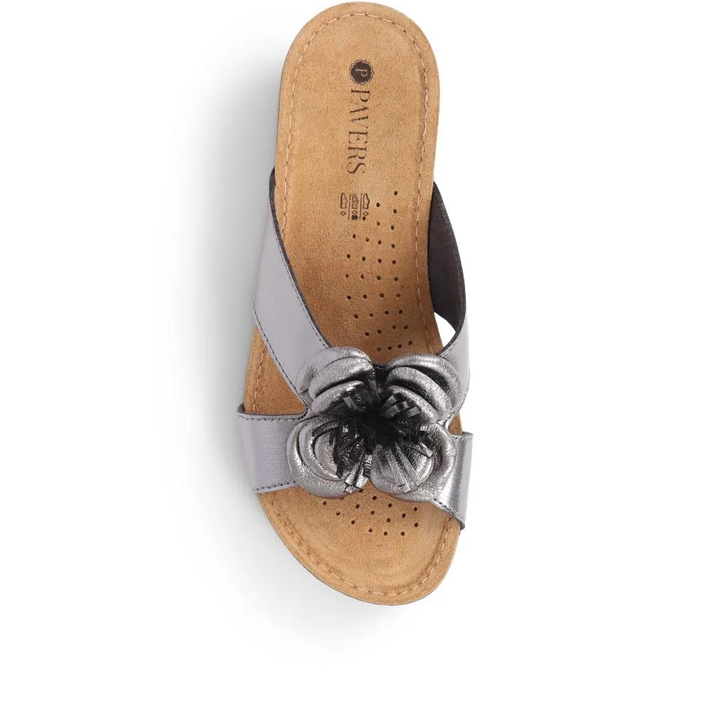 Embellished Mule Sandals - MUYA37003 / 323 446