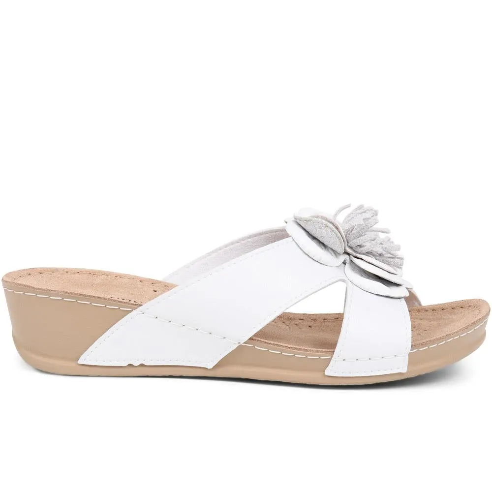 Embellished Mule Sandals - MUYA37003 / 323 446