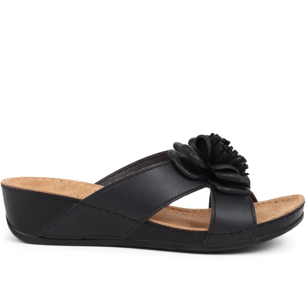 Embellished Mule Sandals - MUYA37003 / 323 446