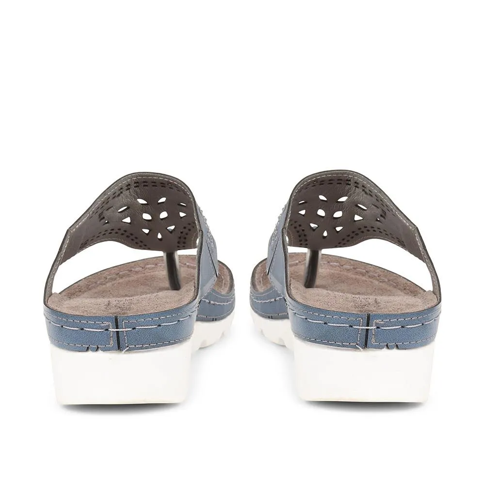 Embellished Toe Post Sandals - SERAY37009 / 323 498