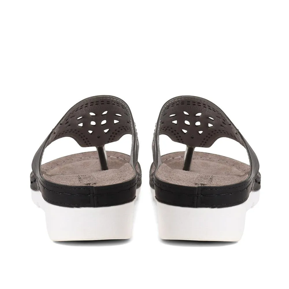 Embellished Toe Post Sandals - SERAY37009 / 323 498
