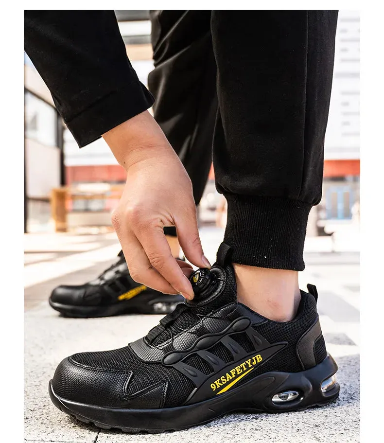 Indestructible Lightweight Work Shoes Safety Shoes Rotating Button