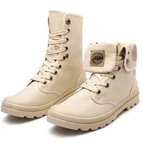 INSTOCK-British Martin boots breathable canvas boots