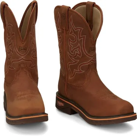 Justin Mens Resistor Nano Composite Toe Work Boots Style CR4016