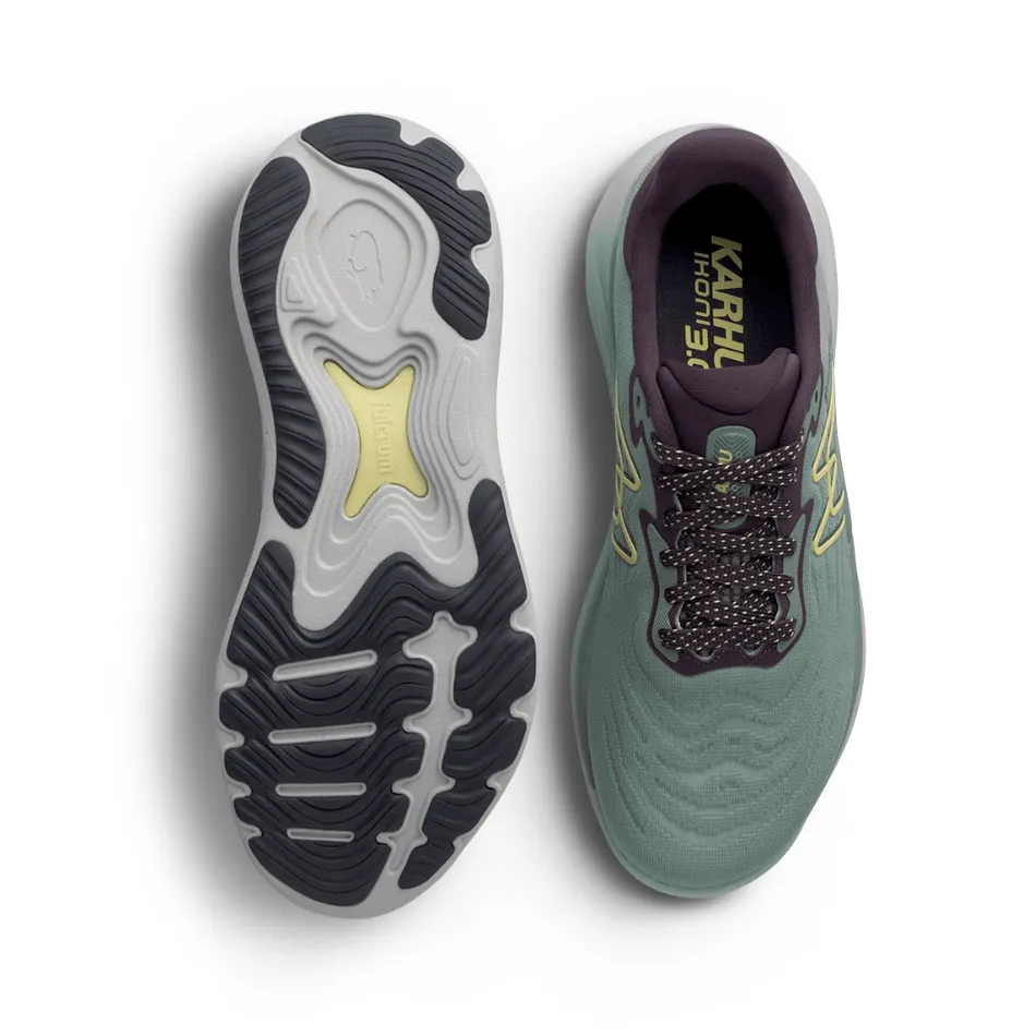 Karhu Men's Ikoni 3.0 Running Shoes in Green Milieu/Dusty Yellow SS25