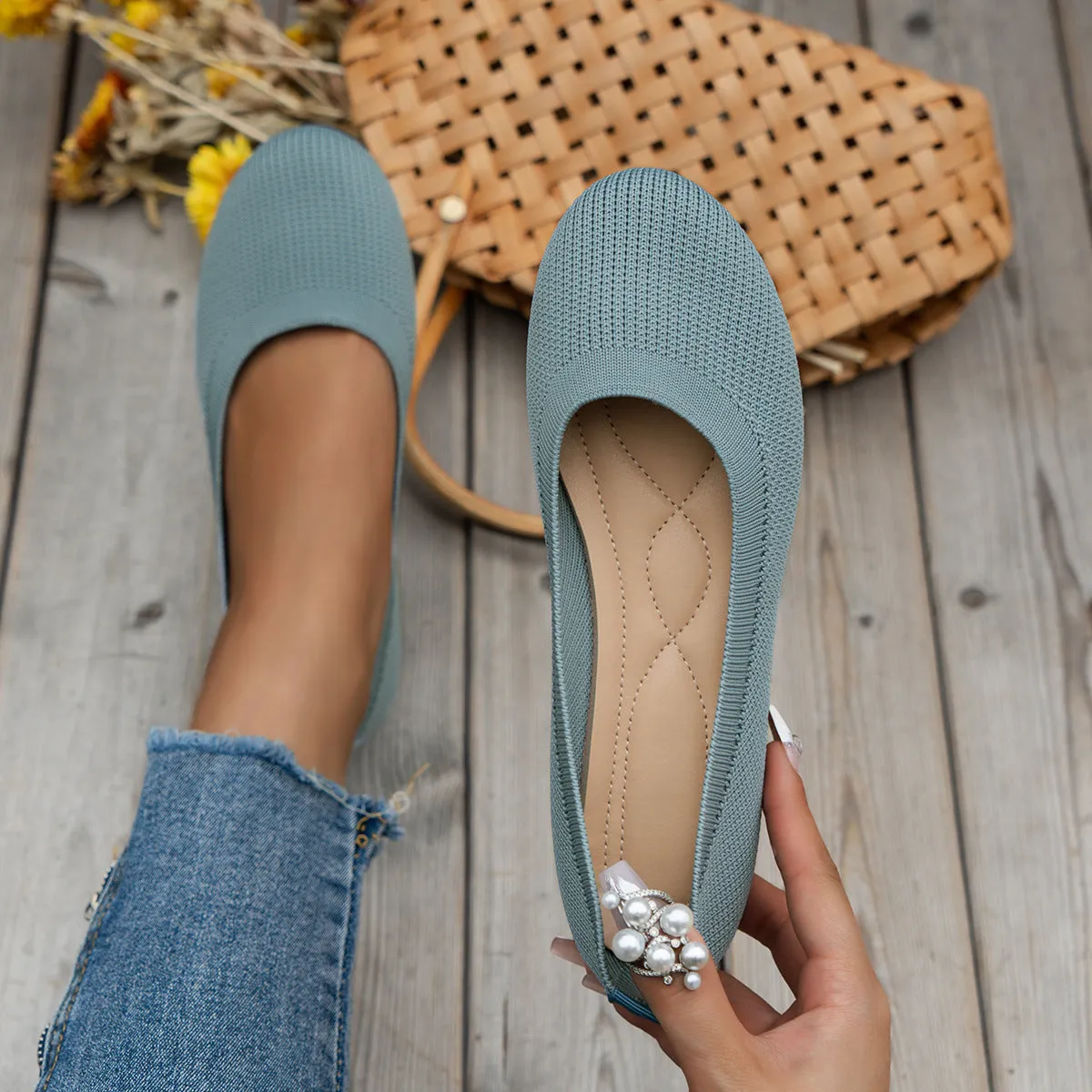 Kaylee Slip-On Ballerina Orthopedic Shoes/Slippers