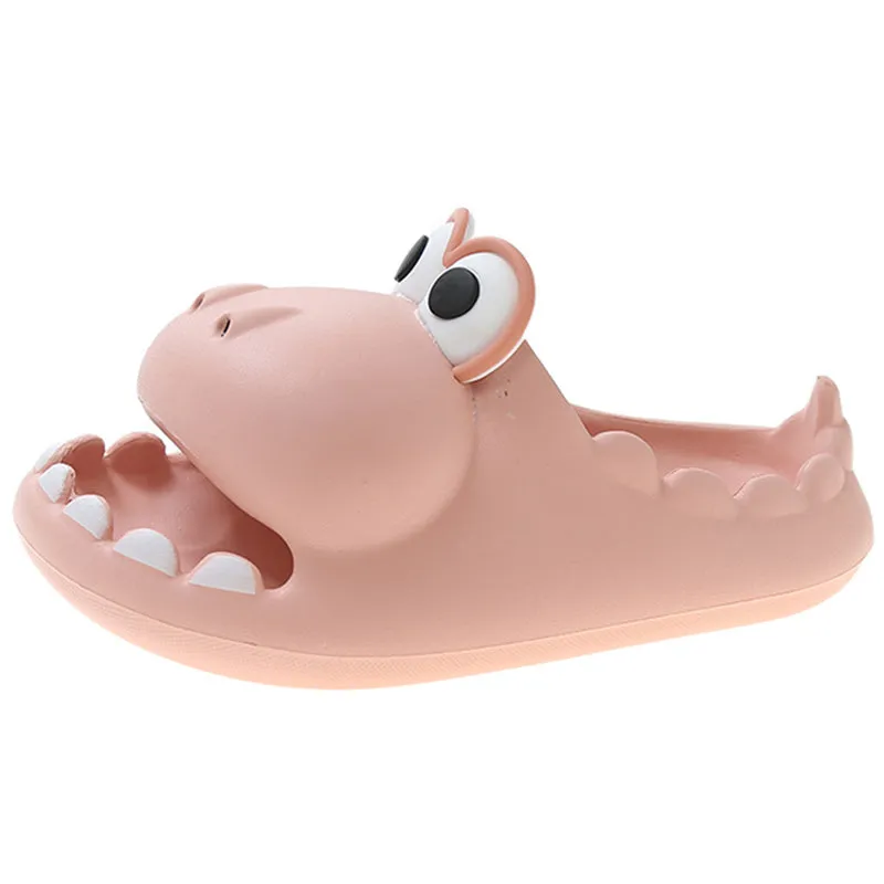 Lucyever Cute Platform Dinosaur Slippers Women 2022 Summer Thick Bottom EVA Womens Slides