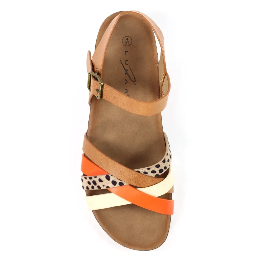 Lunar  Selina Sandal in Camel