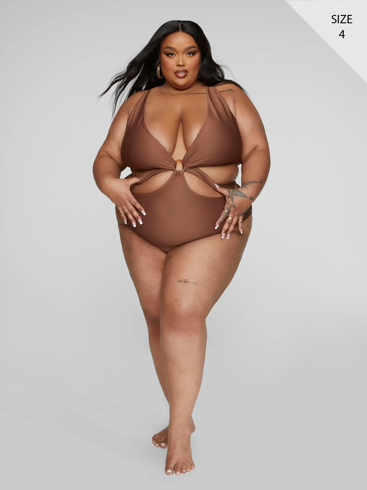 Mara Twist Front Monokini Swimsuit