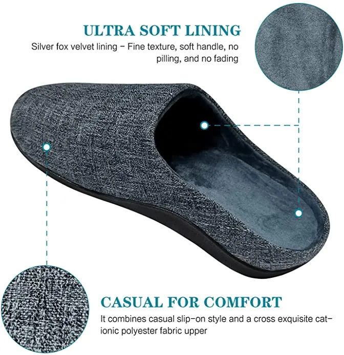 New Orthotic Slippers with Arch Support for Plantar Fasciitis Pain Relief, Comfortable Orthopedic Clog House Shoes with Indoor Outdoor Anti-Skid Rubber, Men's Sz 8-8.5, Women's 10-10.5