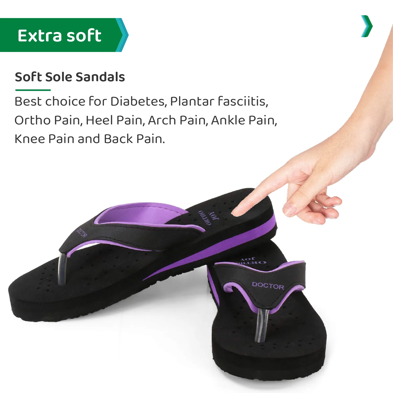 ORTHO JOY Doctor Orthopedic Soft Slippers For Ladies