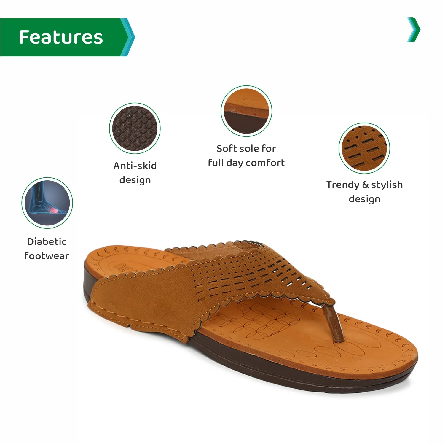 ORTHO JOY doctor Slipper | Orthopedic Women's Slipper