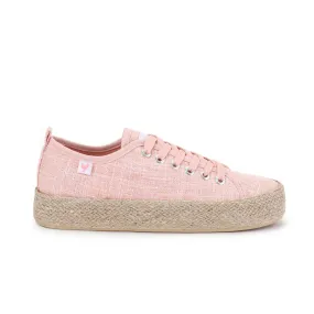 Pitas linen lace-up espadrille sneakers