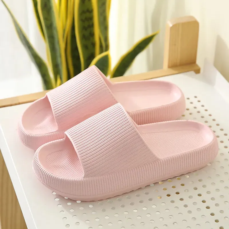 Quick-drying non-slip shower slippers.