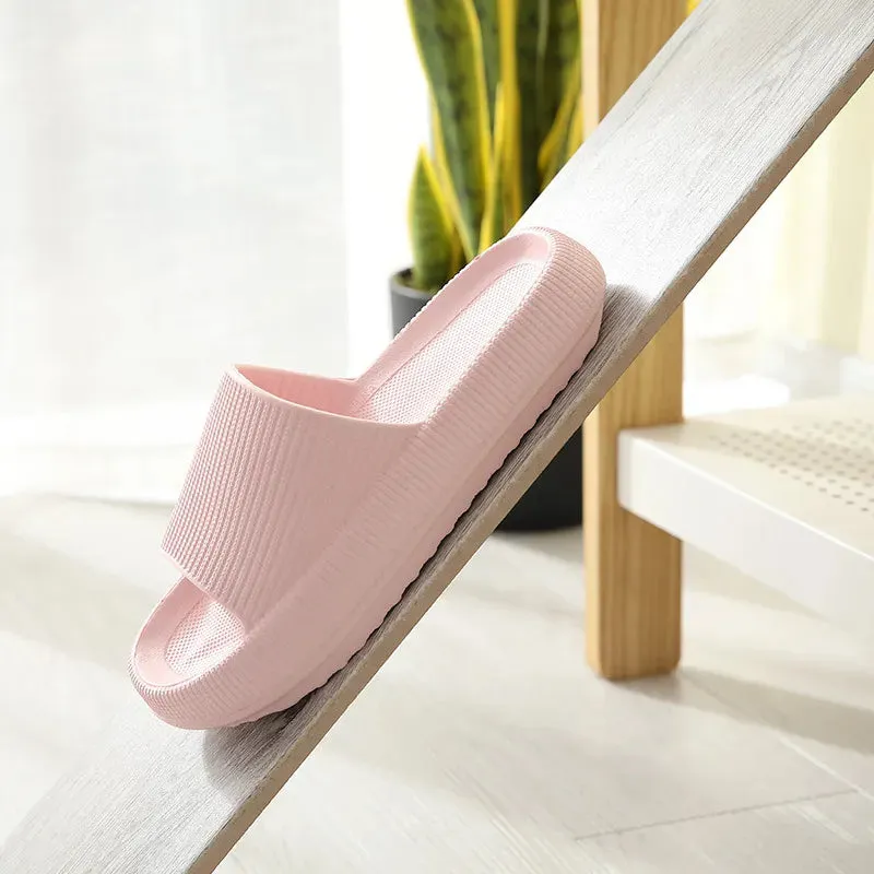 Quick-drying non-slip shower slippers.