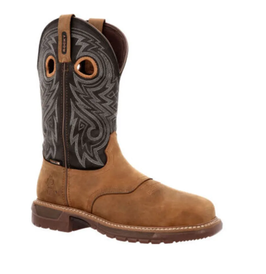 ROCKY ORIGINAL RIDE FLX WATERPROOF COMPOSITE TOE WESTERN BOOT #RKW0391