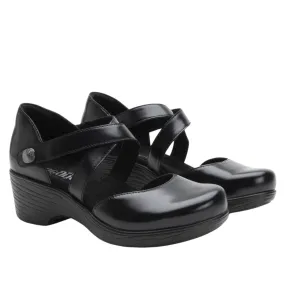 Savina | Leather | Noir