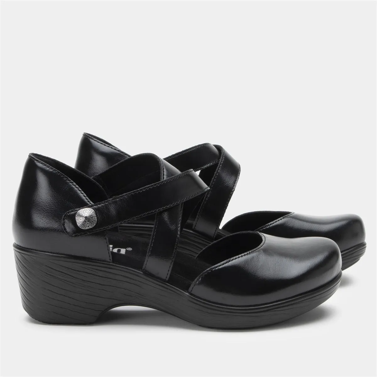 Savina | Leather | Noir