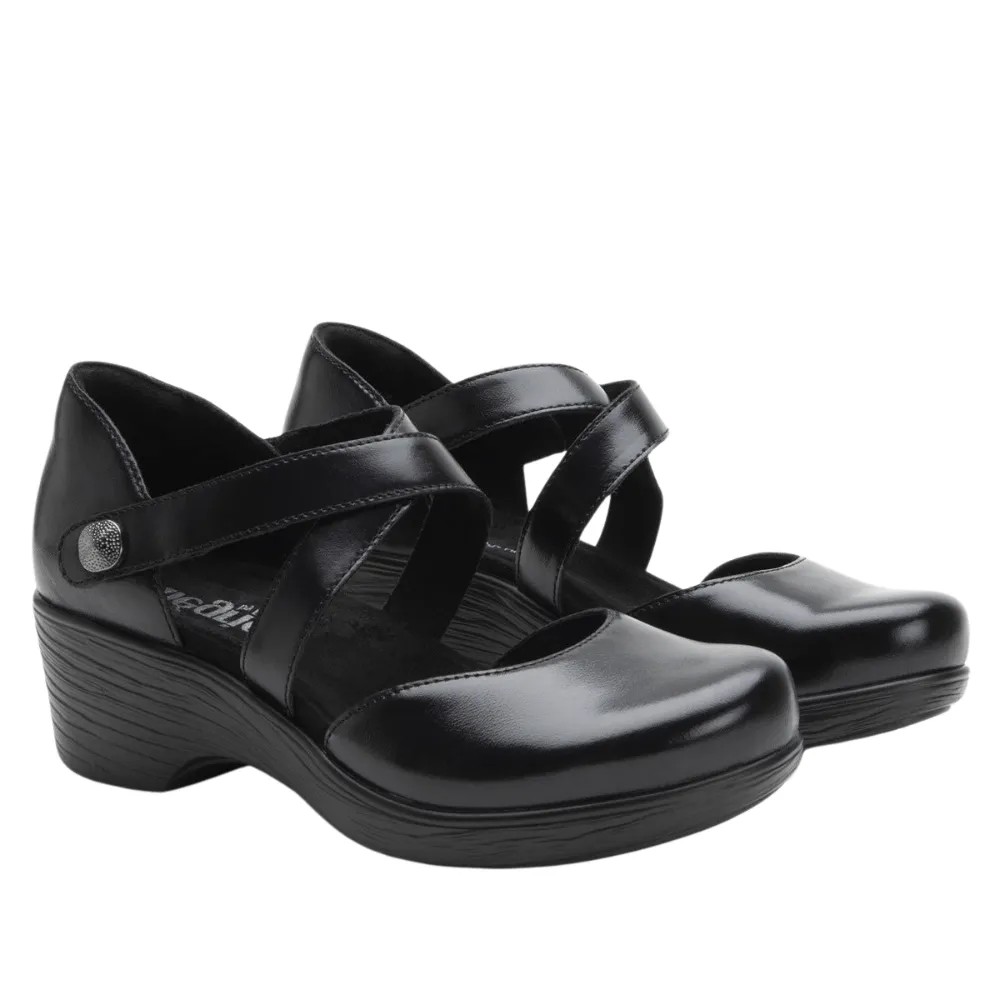 Savina | Leather | Noir
