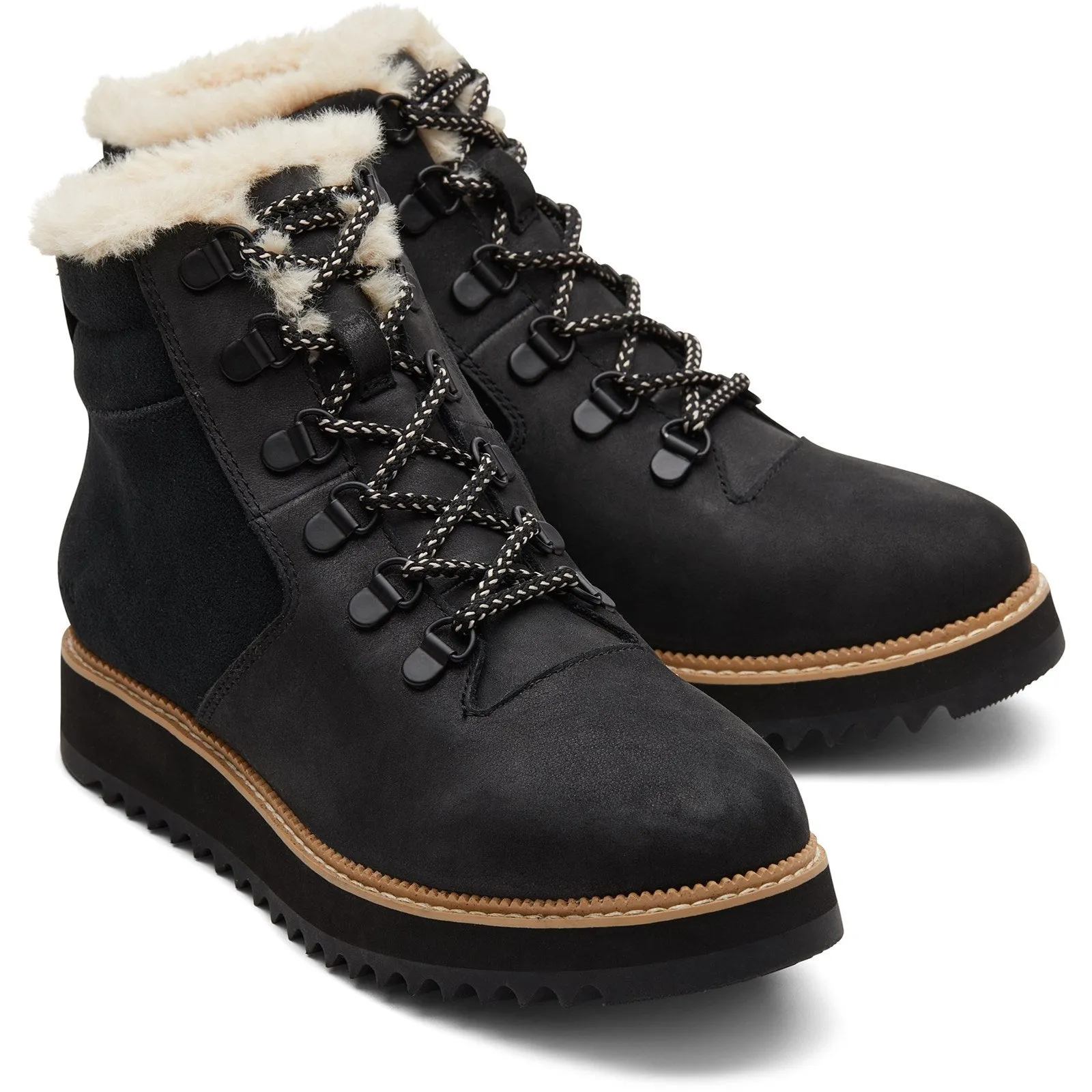 TOMS Mojave Womens Black Warm Lined Boot