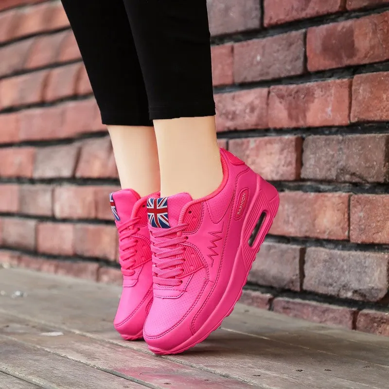 Trainers Breathable Leather Casual Flats Shoes