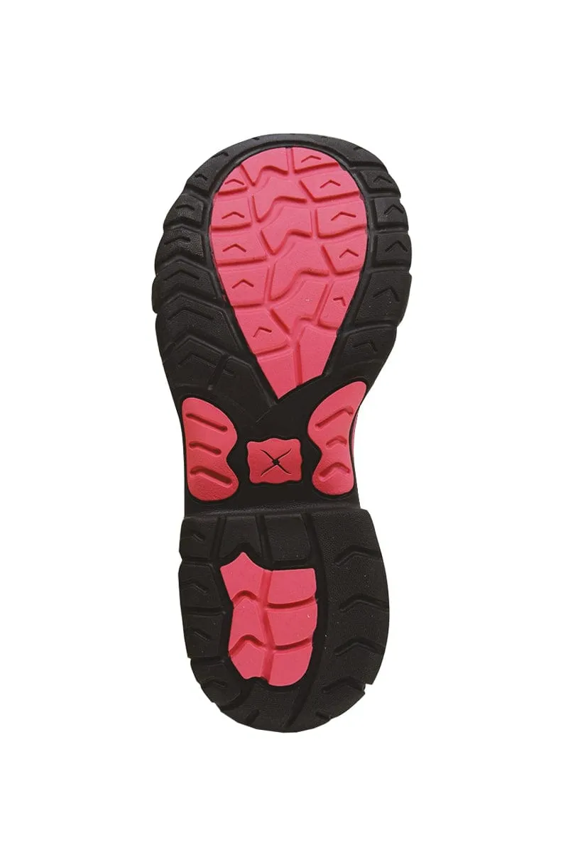 Twisted X Womens Pink Ribbon All Round Lace Up Boots
