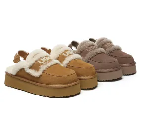 UGG Slippers Women Removable Strap Slingback Platform Rilee