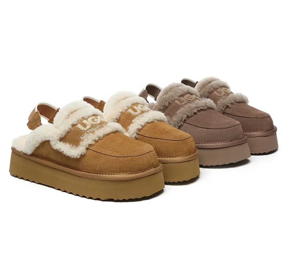 UGG Slippers Women Removable Strap Slingback Platform Rilee