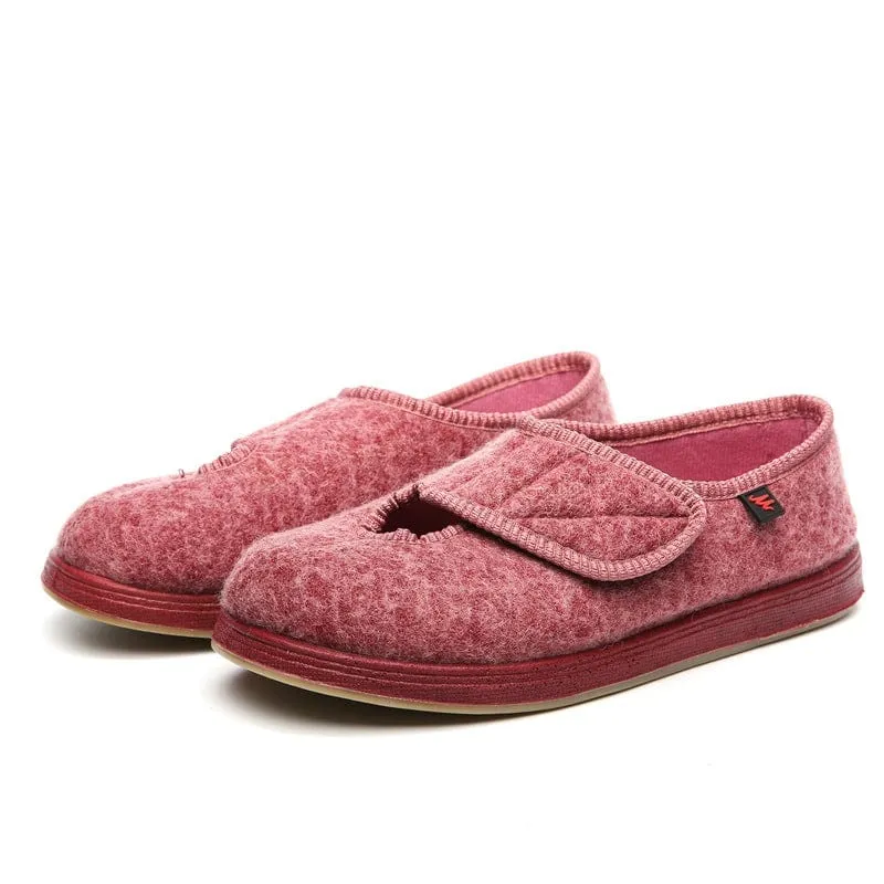 Wide No-Tie Slipper-Shoes