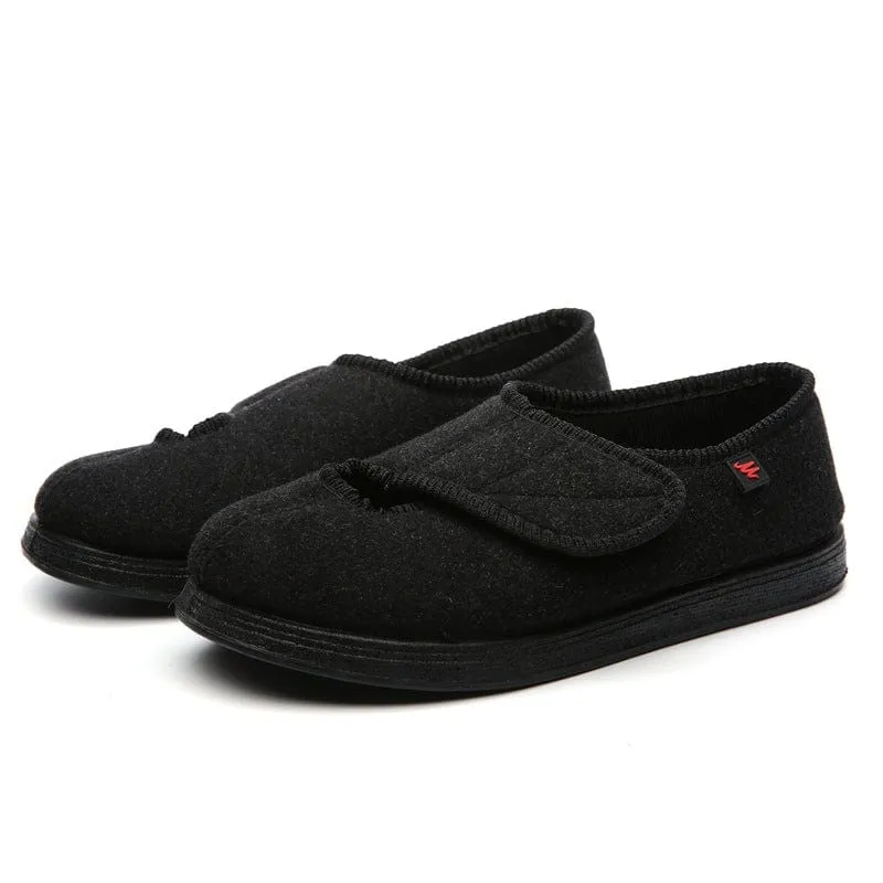 Wide No-Tie Slipper-Shoes