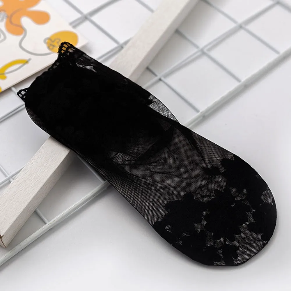 Women Lace Invisible Socks Non-slip