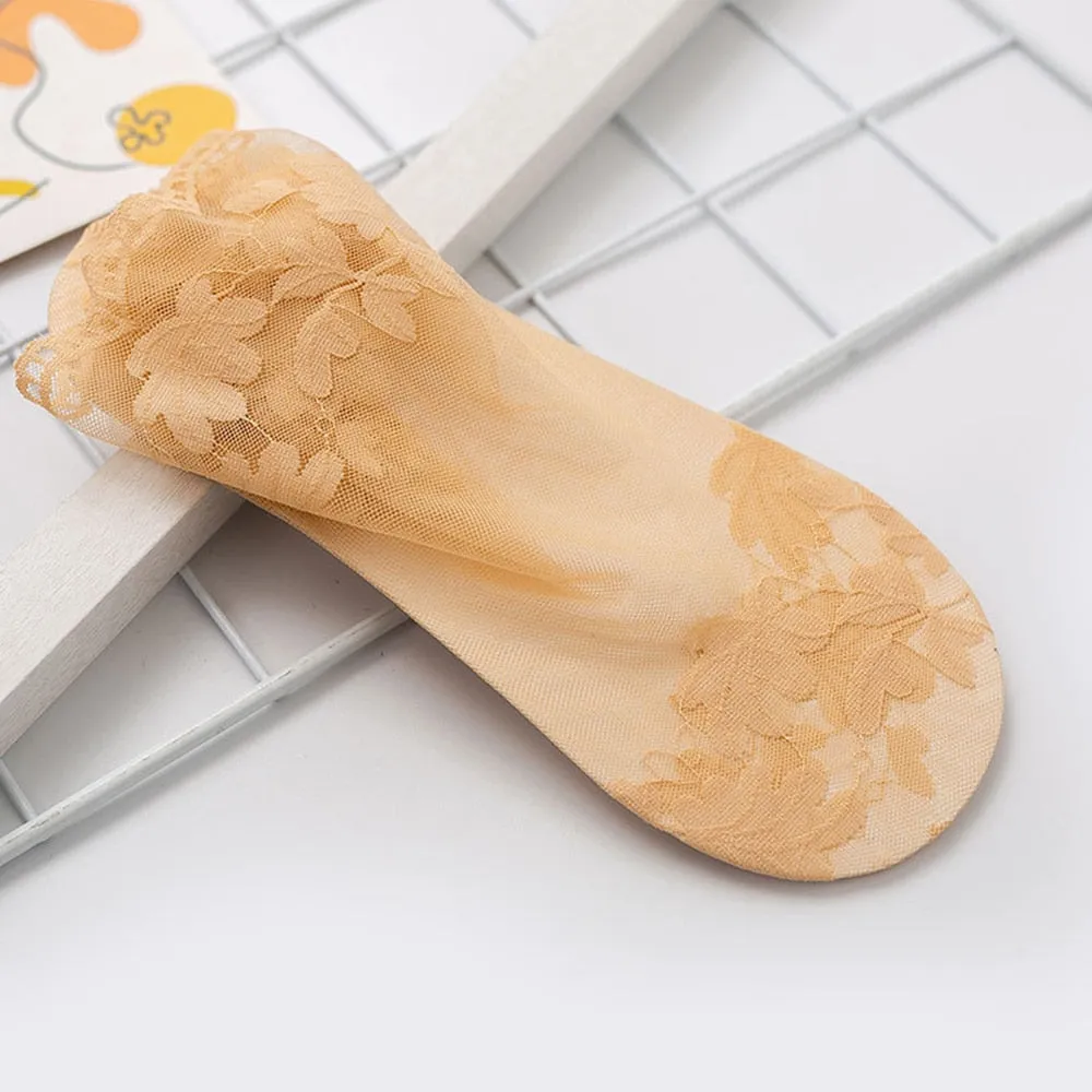 Women Lace Invisible Socks Non-slip