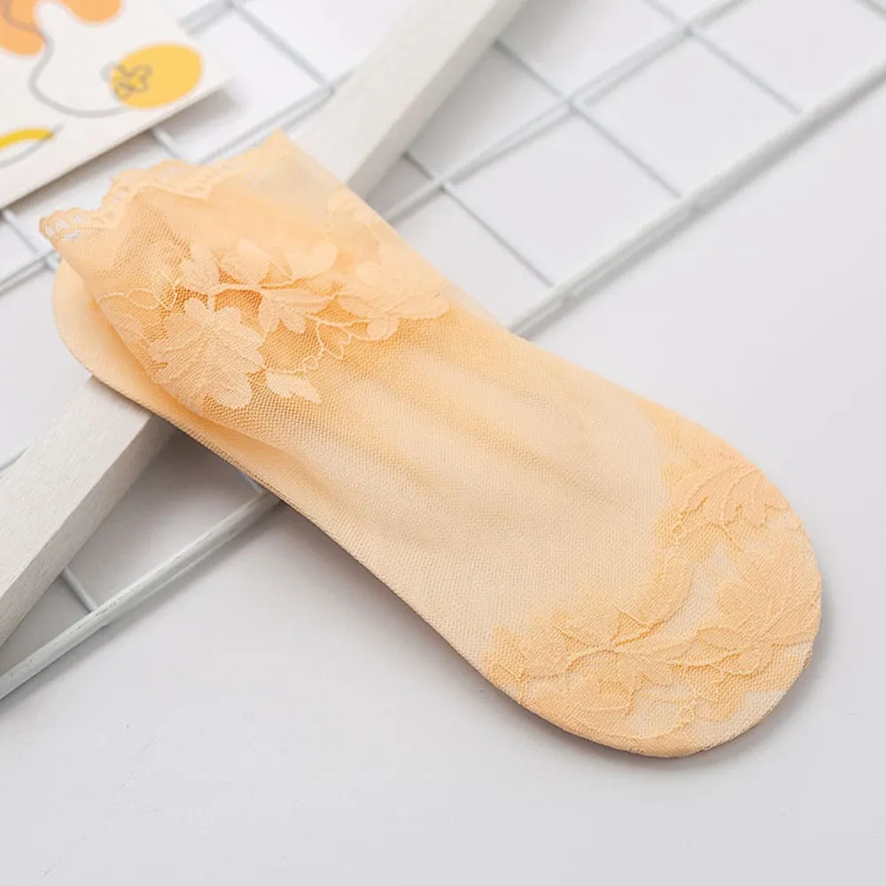 Women Lace Invisible Socks Non-slip