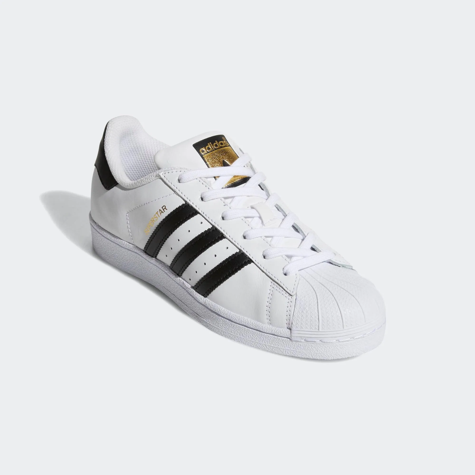 Womens Adidas Originals Superstar Shell Toe Classic Sneakers In White Black
