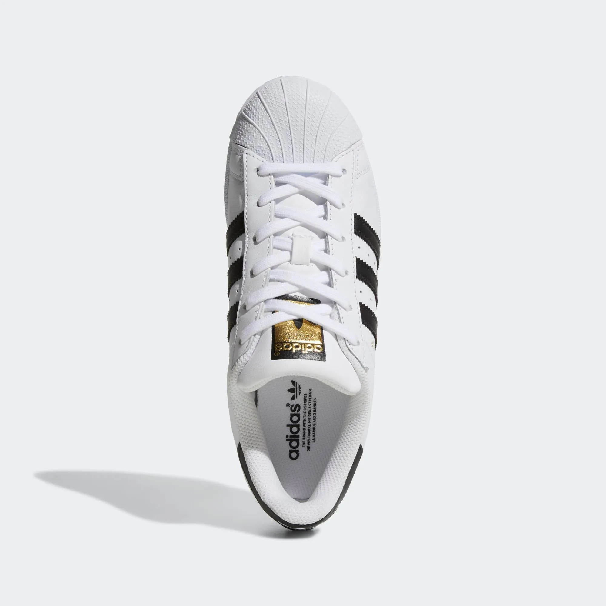 Womens Adidas Originals Superstar Shell Toe Classic Sneakers In White Black