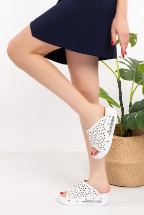 Women's Mixed Perforated Full Laser Patterned Open Airmax Orthopedic Slipper